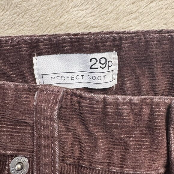 Gap Pants Womens 29P Petite Rich Eggplant Perfect Boot Corduroy Mid Rise Bootcut - Picture 3 of 11